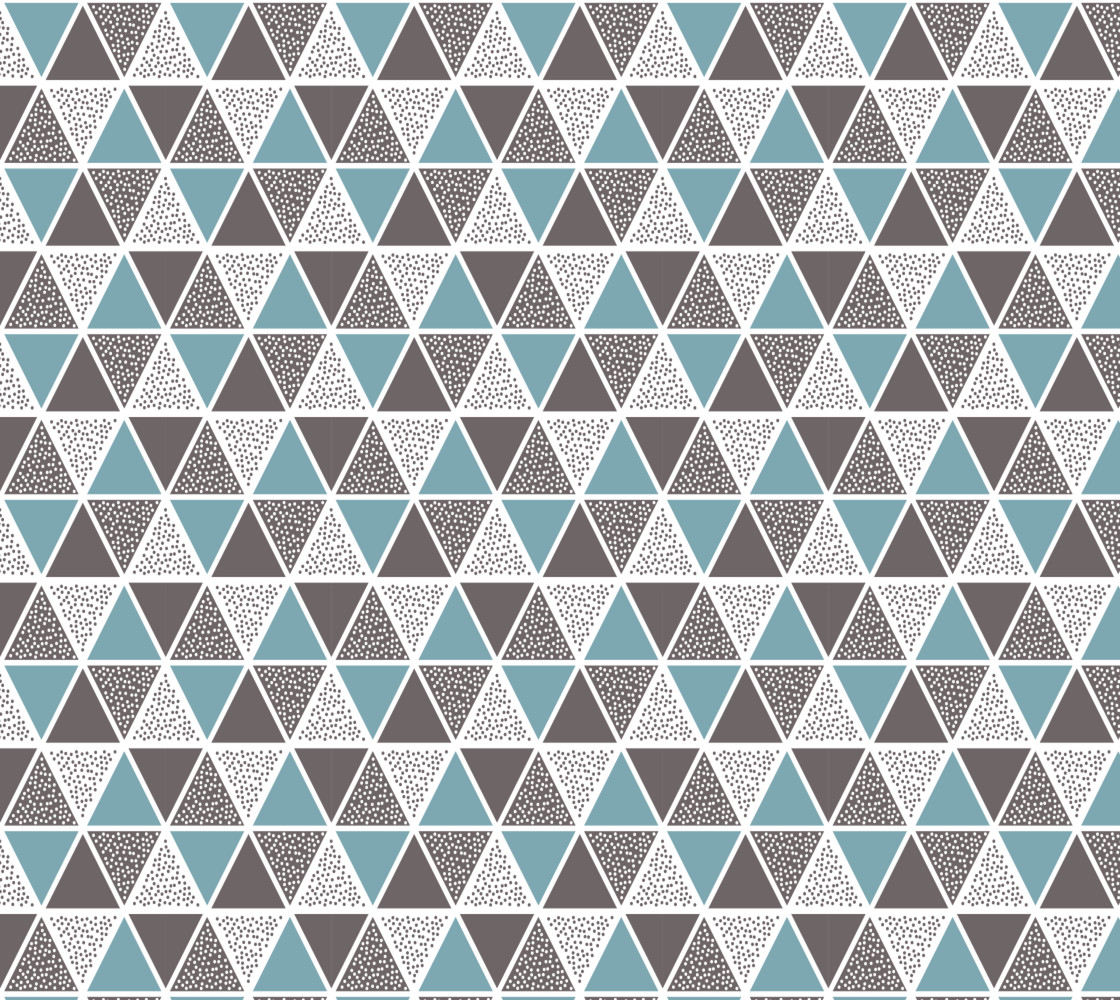 Blue and Gray Geometric Abstract Miniature #1