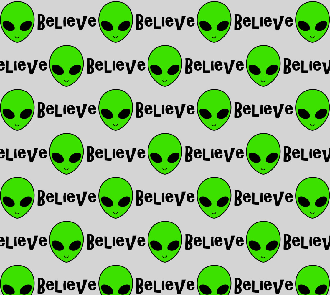 BELIEVE - Green Alien thumbnail #1