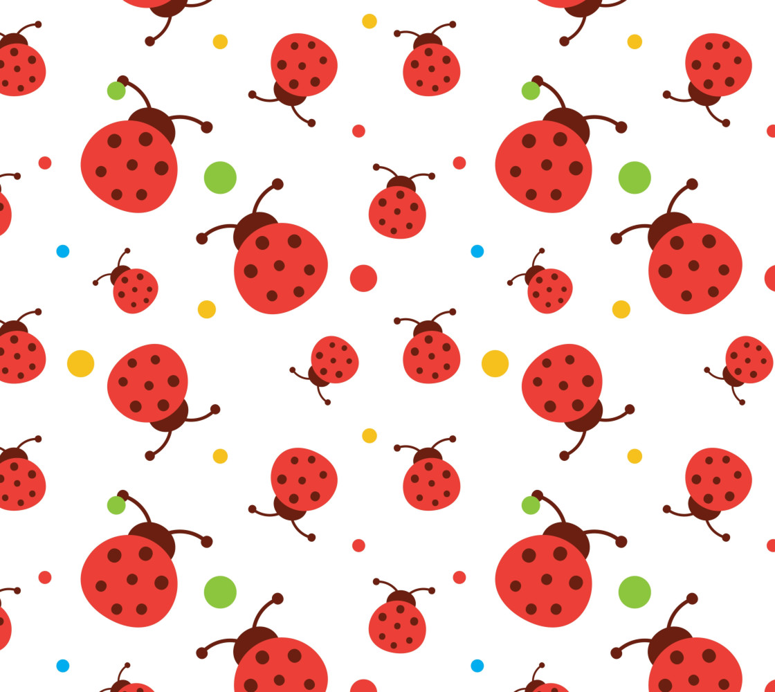 Ladybugs  and  Colorful Polka Dots thumbnail #1