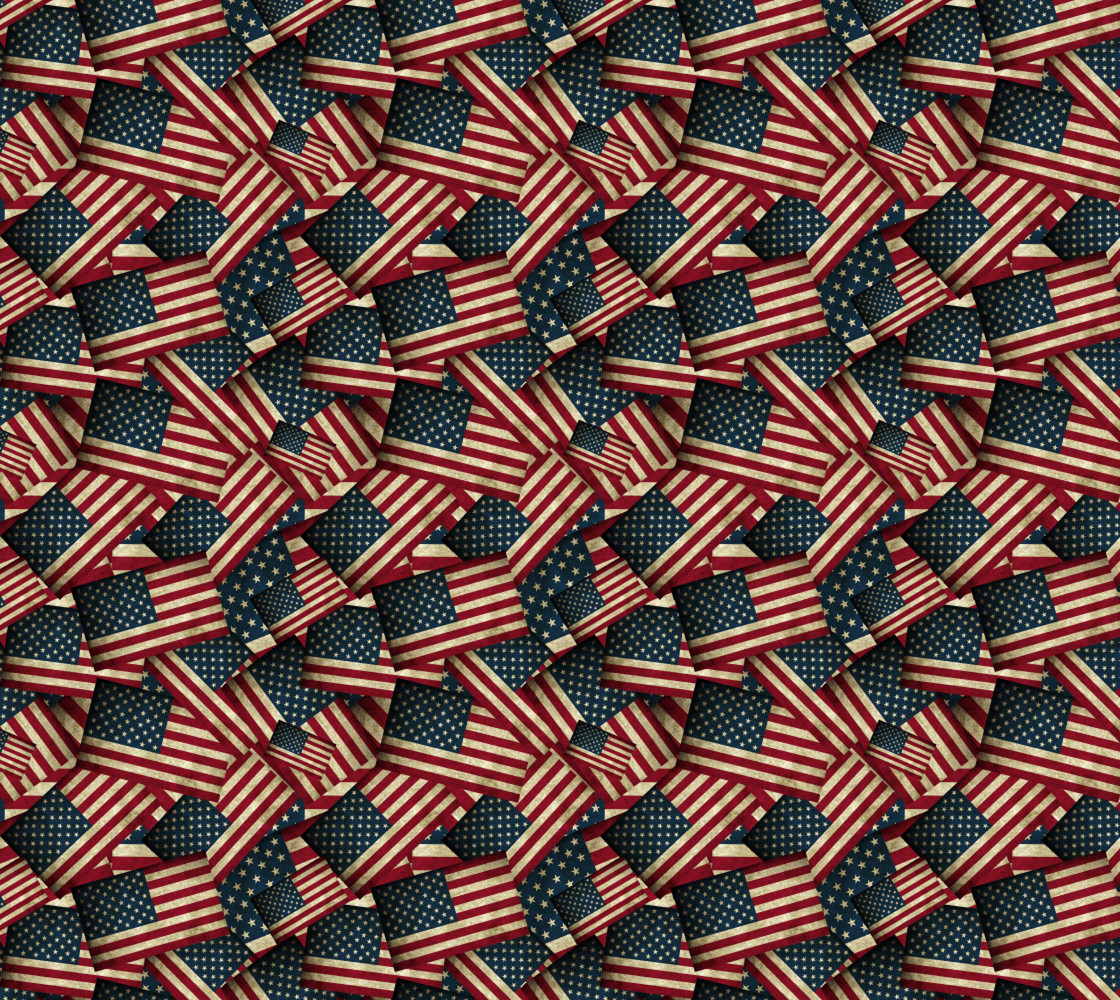 Patriotic Grunge-style American Flag  thumbnail #1
