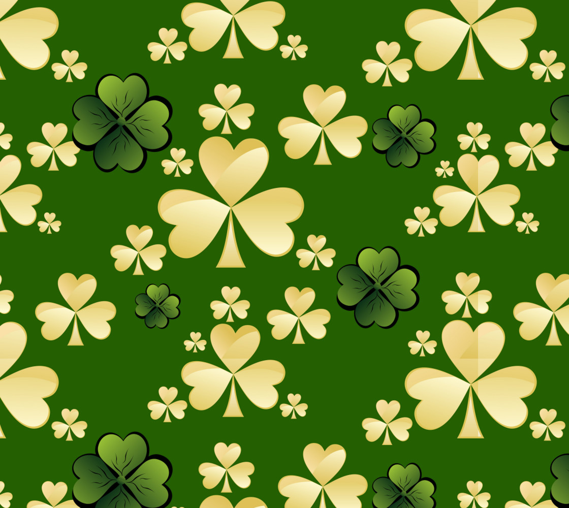 Gold and Green St. Patrick's Day Fabric Miniature #1
