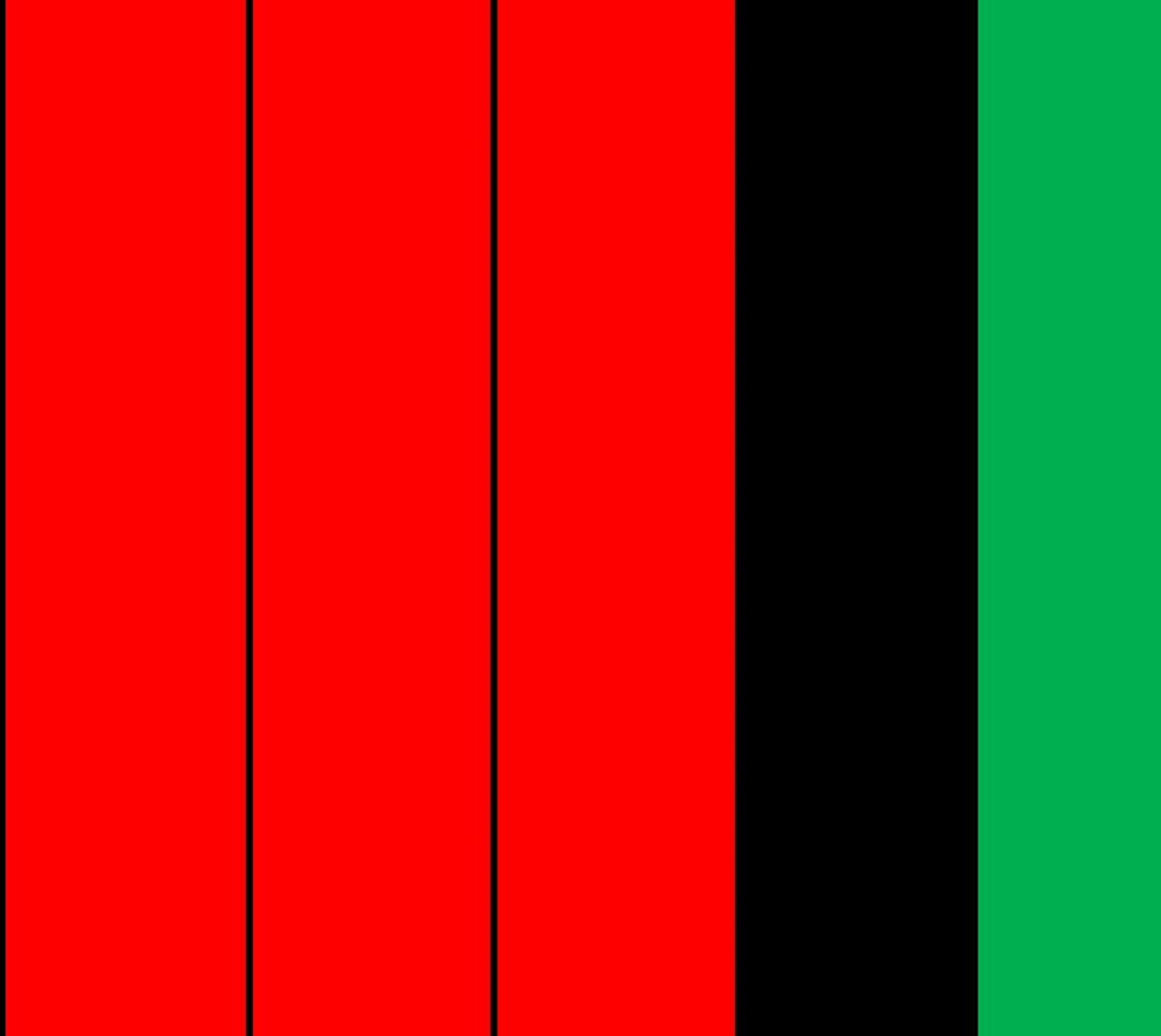 Kwanzaa Striped Pattern Red Black Green thumbnail #1