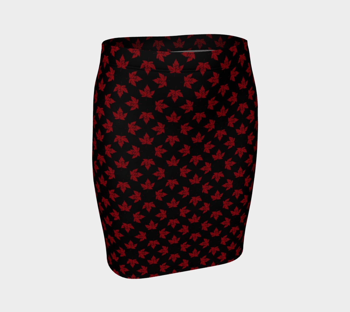 Cool Canada Skirts - Fitted Black Retro preview #1