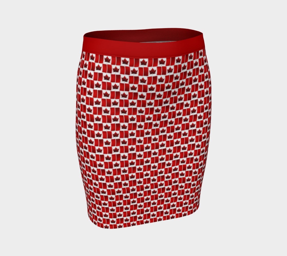 Canada Flag Skirts - Fitted preview #1