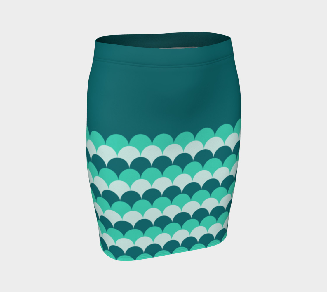 Aperçu de Mermaid Scales Fitted Skirt #1