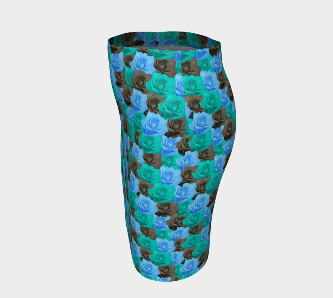 Aperçu de Blue Roses Fitted Skirt #2