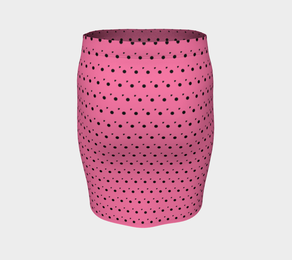 Tracks Bubble Gum Fitted Skirt preview #4