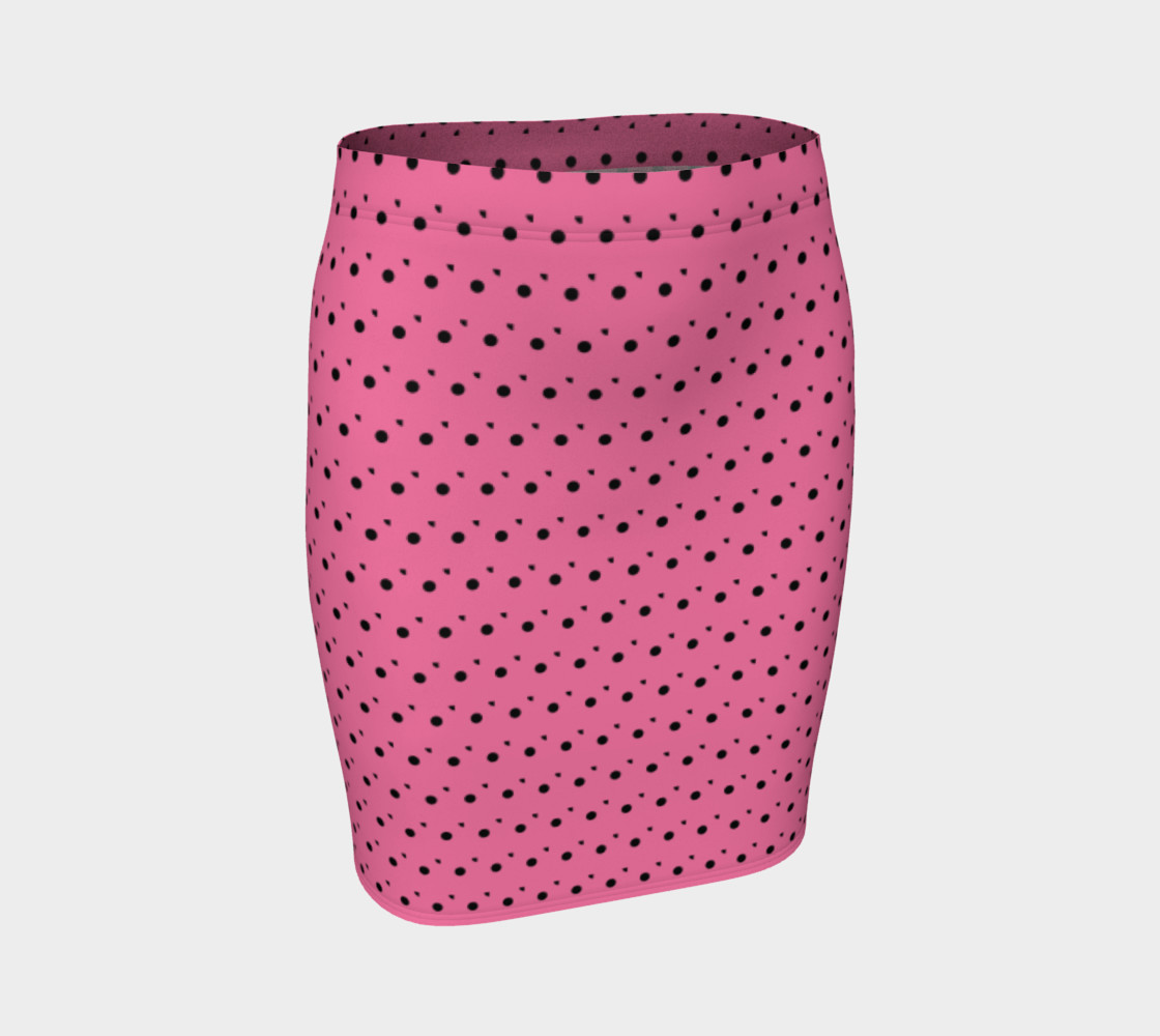 Tracks Bubble Gum Fitted Skirt preview #1