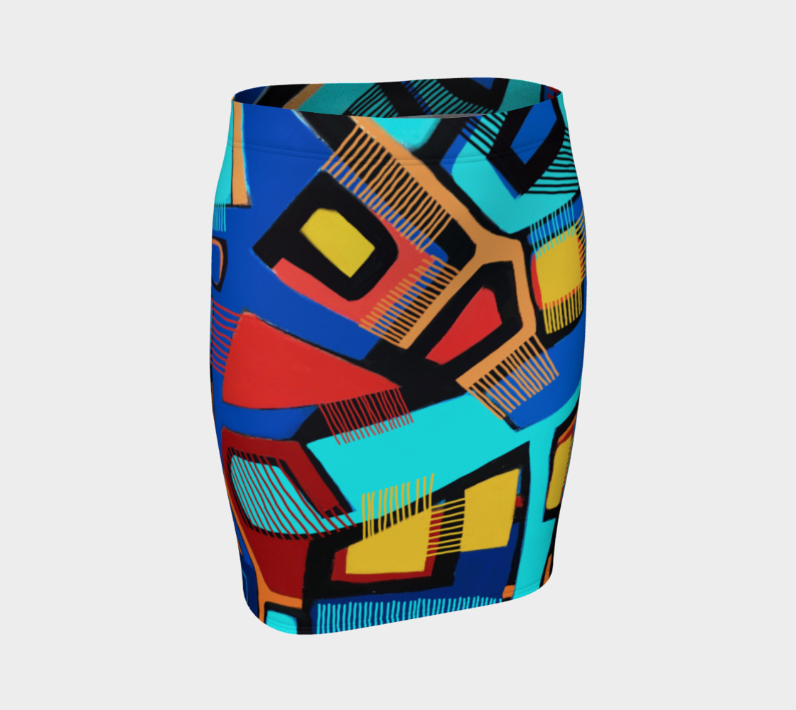 Blue Jazz Fitted Skirt preview #1