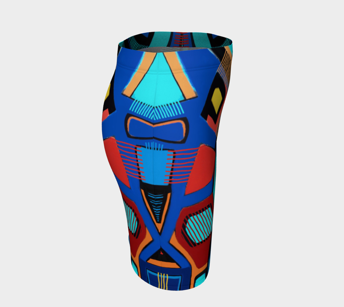 Blue Jazz Fitted Skirt preview #3