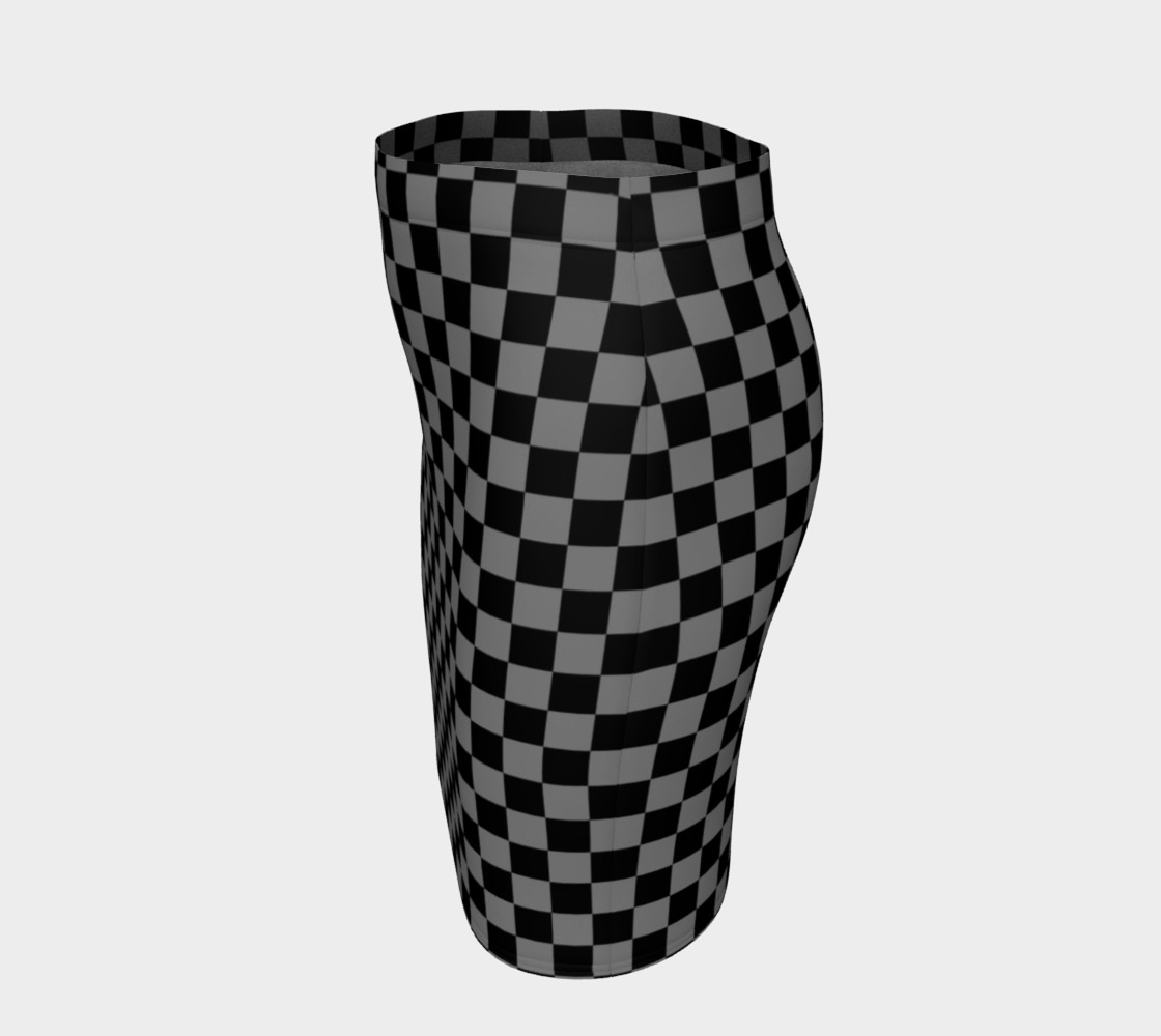 Aperçu de Black and Medium Grey Checkerboard Squares #2