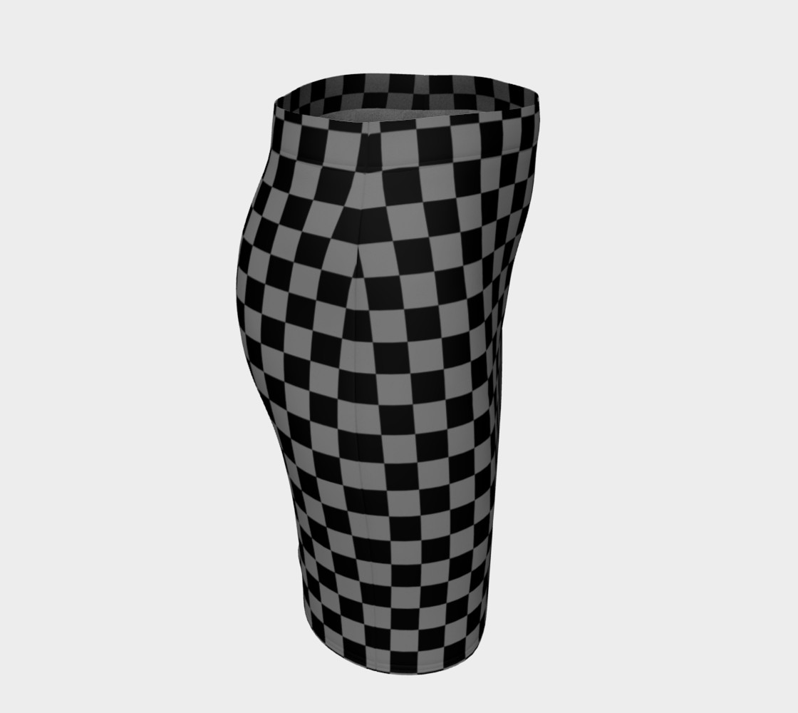 Aperçu de Black and Medium Grey Checkerboard Squares #3