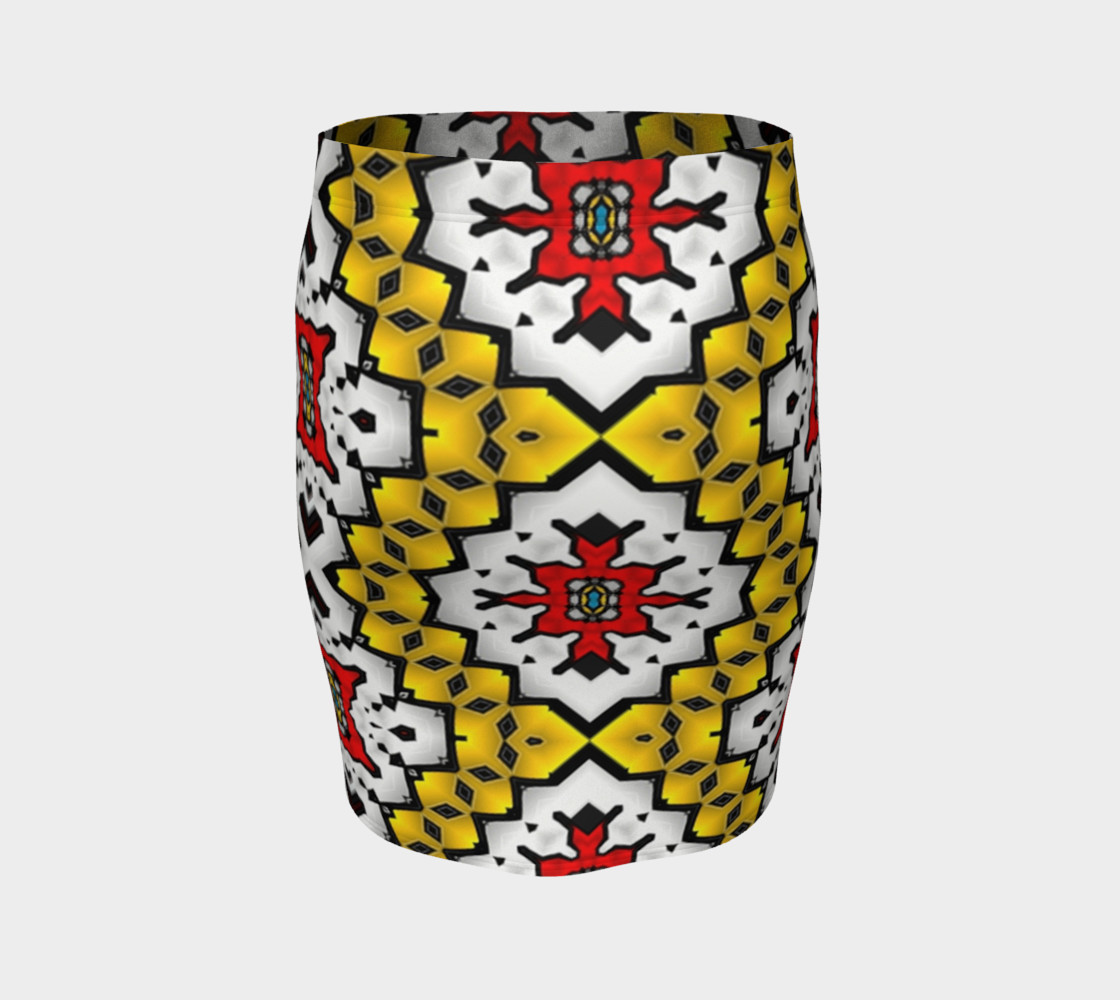 Fitted skirt-yellow mist preview #4
