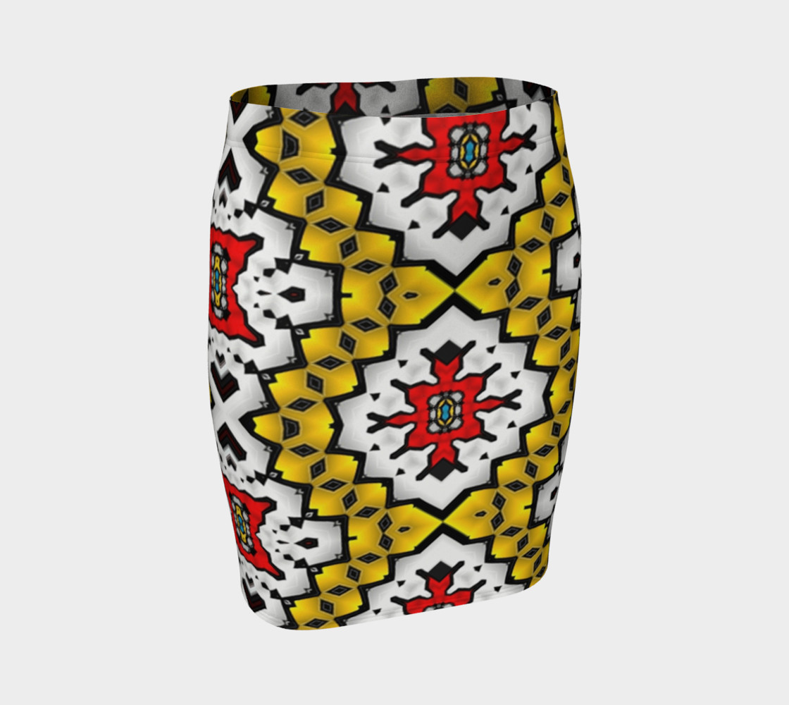 Fitted skirt-yellow mist preview #1