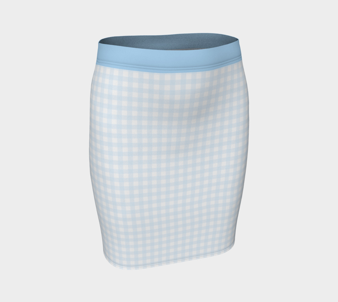 Gingham Fitted Skirt preview #1