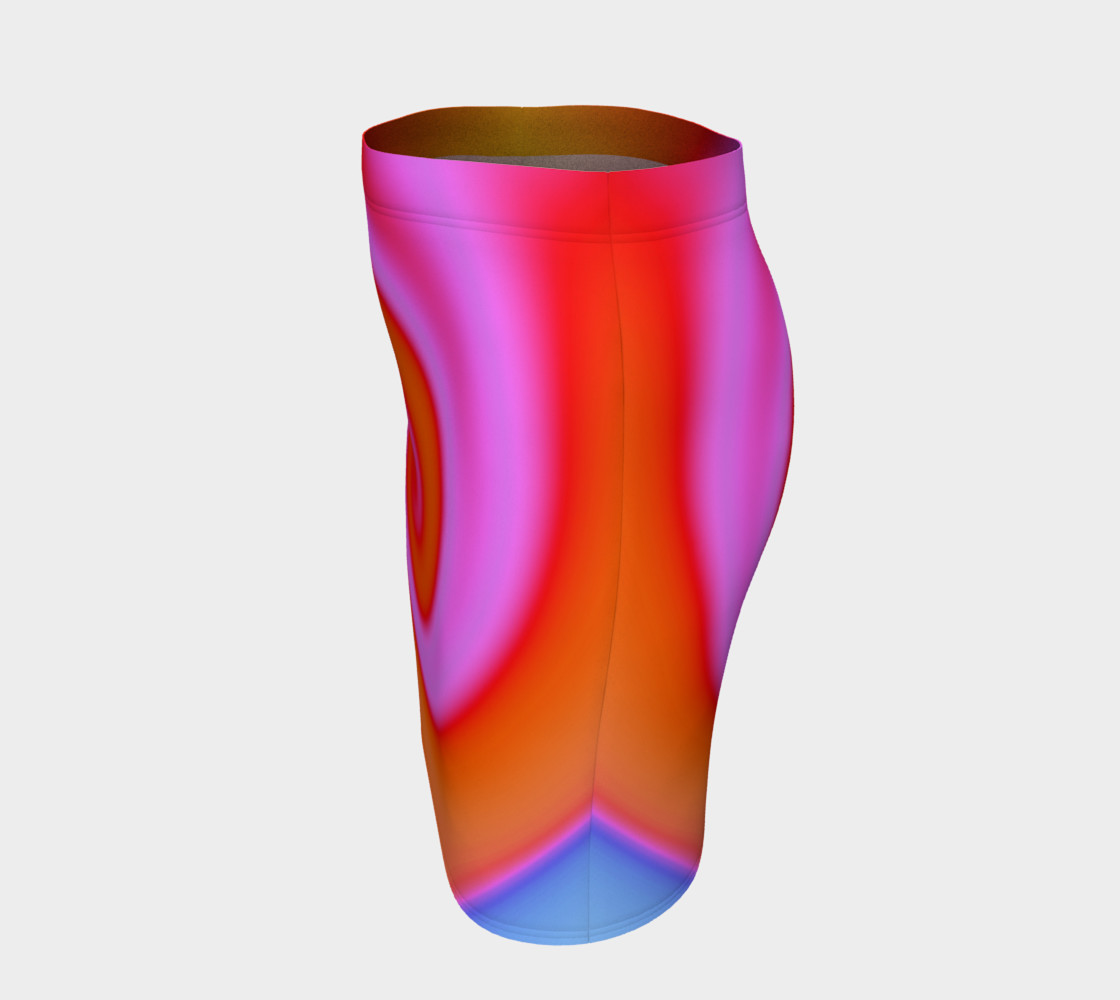 Bright Colorful Orange Pink Swirl Abstract preview #2