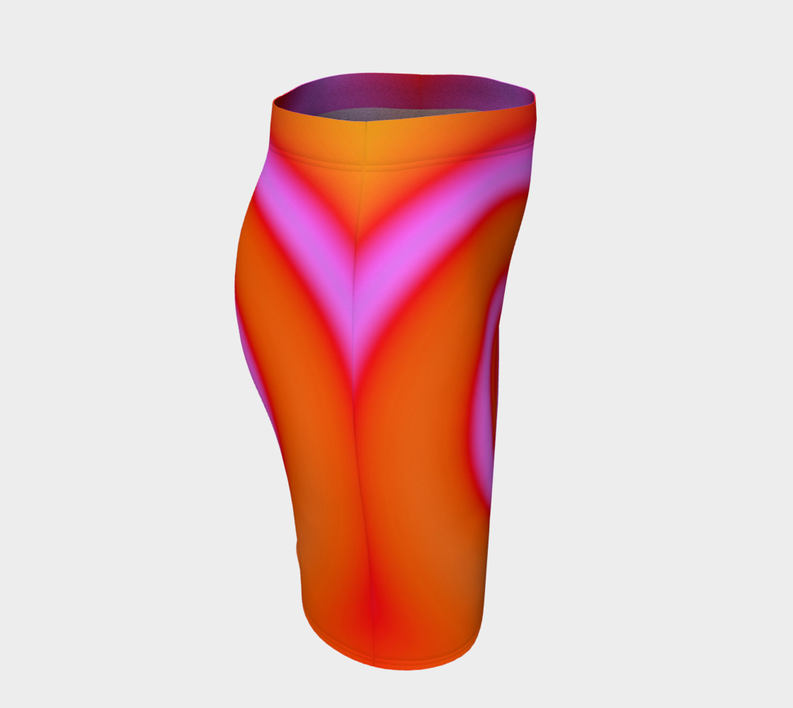 Bright Colorful Orange Pink Swirl Abstract preview #3