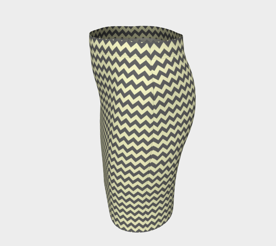 GREY & LINEN CHEVRON FITTED SKIRT preview #2