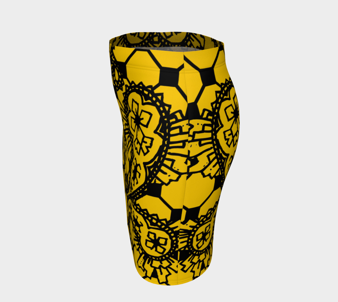 Yellow Grid Paisley Pattern Minton Black Yellow Tile Pattern Paisley Henna Art preview #2