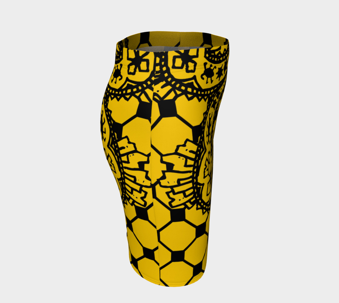 Yellow Grid Paisley Pattern Minton Black Yellow Tile Pattern Paisley Henna Art preview #3