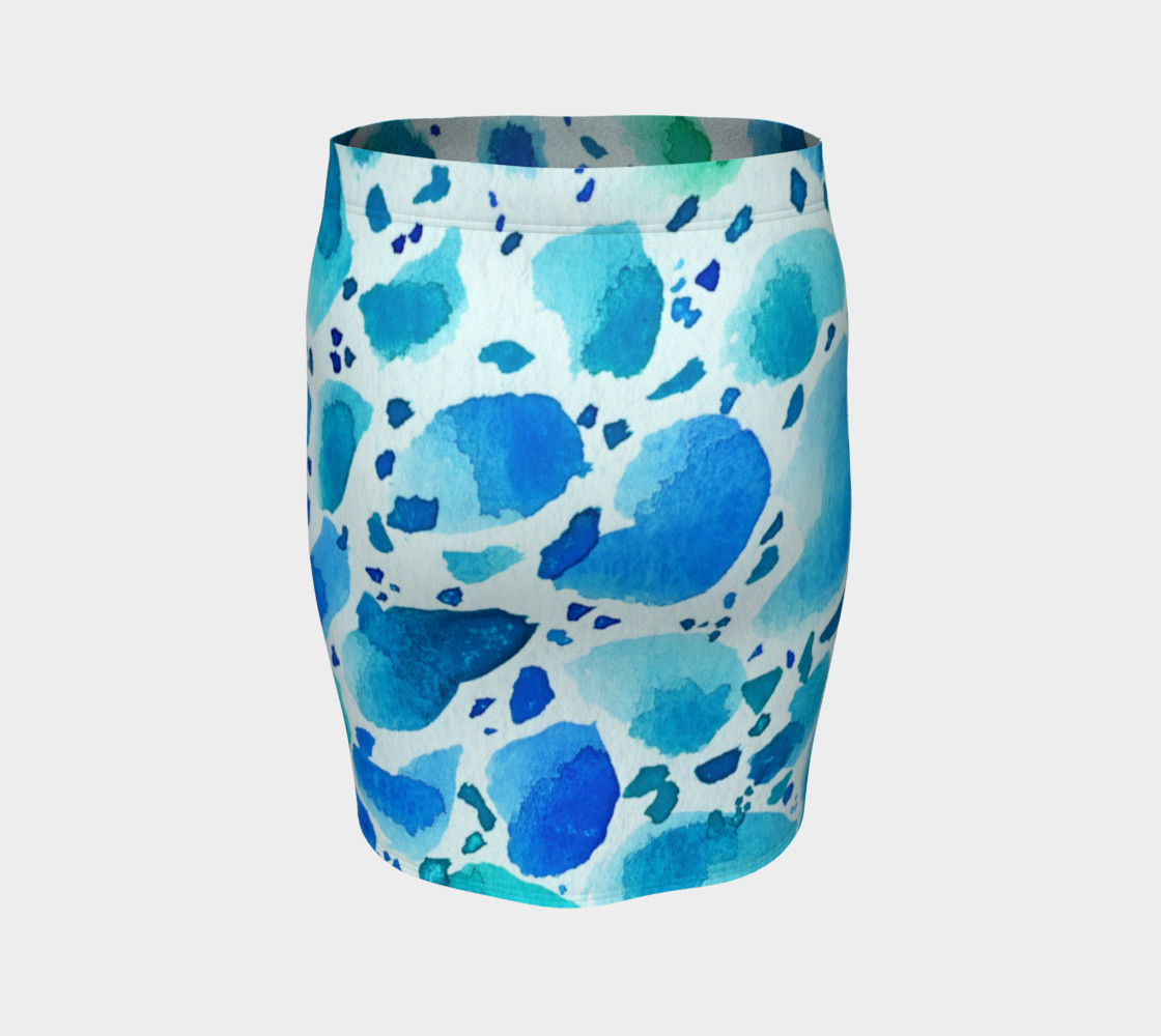 Blue Watercolor Dalmatian Pattern preview #4