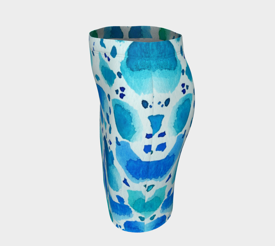 Blue Watercolor Dalmatian Pattern preview #2
