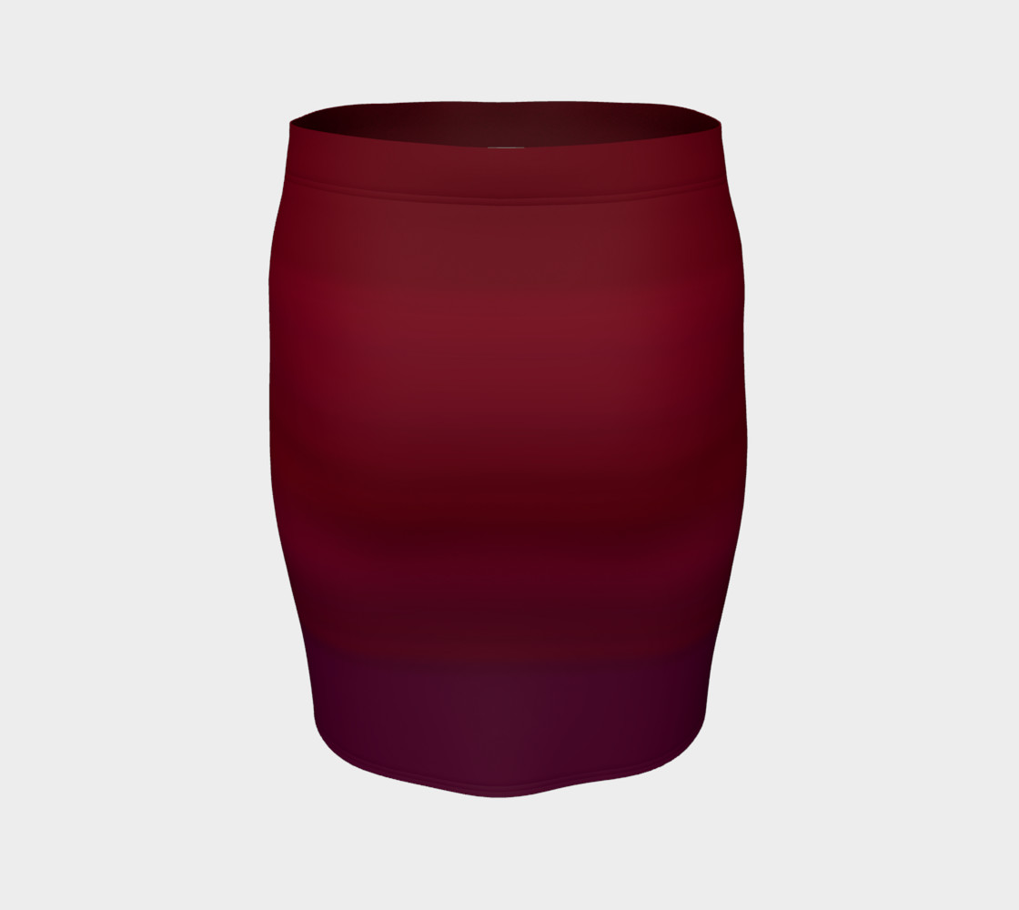 Red Fitted Skirt preview #4