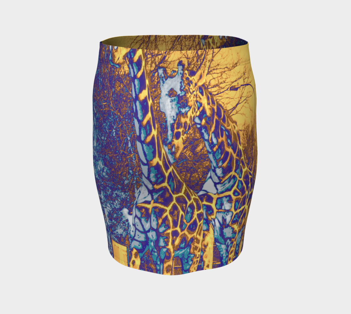 "Giraffe Skin" Fitted Skirt preview #4