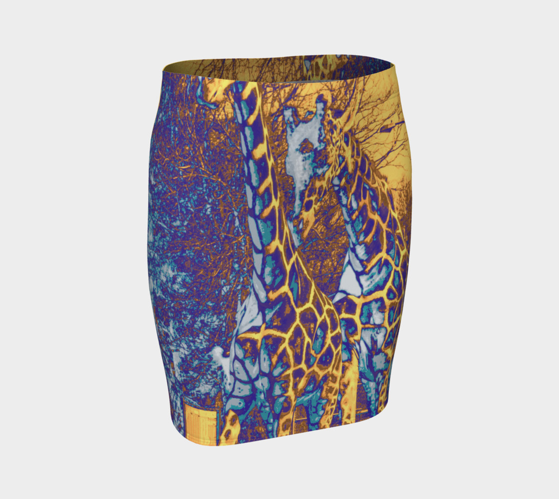 "Giraffe Skin" Fitted Skirt preview #1