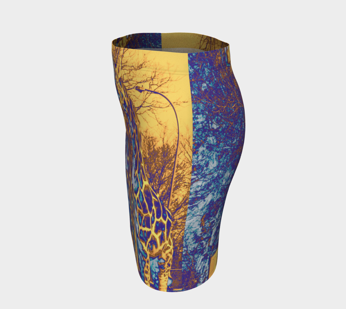"Giraffe Skin" Fitted Skirt preview #2