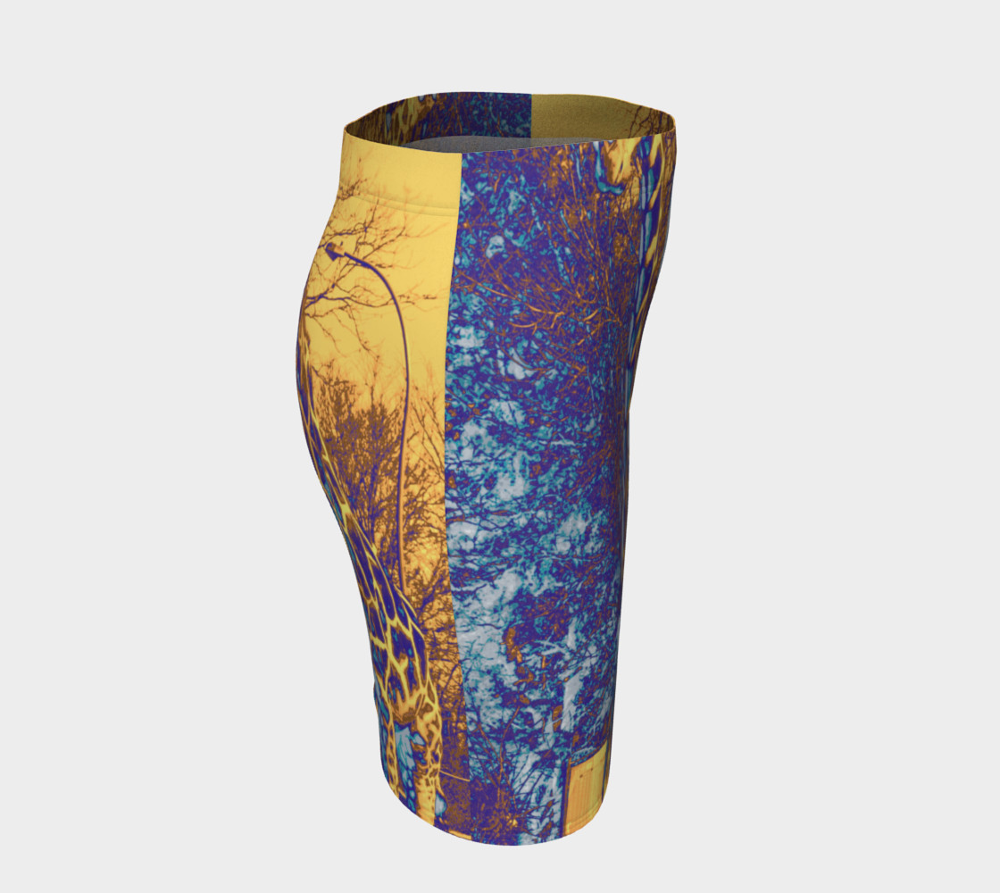"Giraffe Skin" Fitted Skirt preview #3