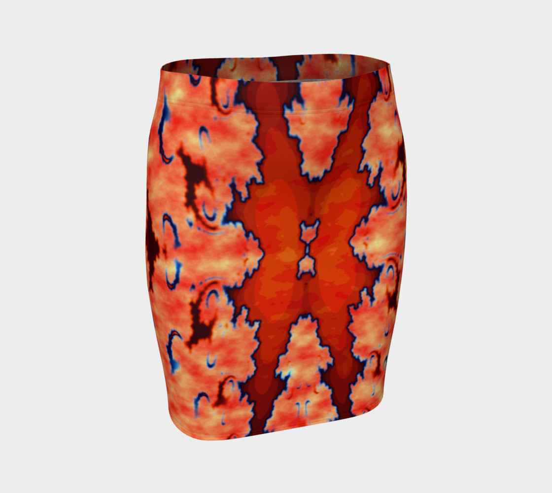 "Abstract" Fitted Skirt preview #1