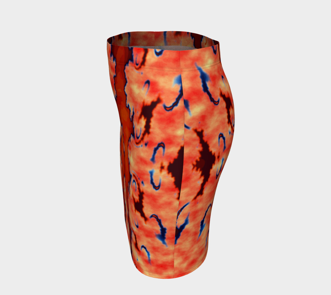 "Abstract" Fitted Skirt preview #2
