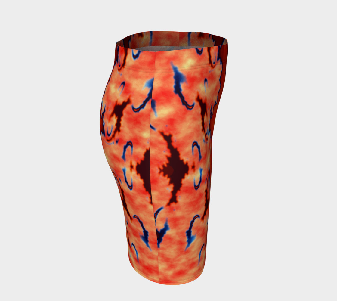"Abstract" Fitted Skirt preview #3