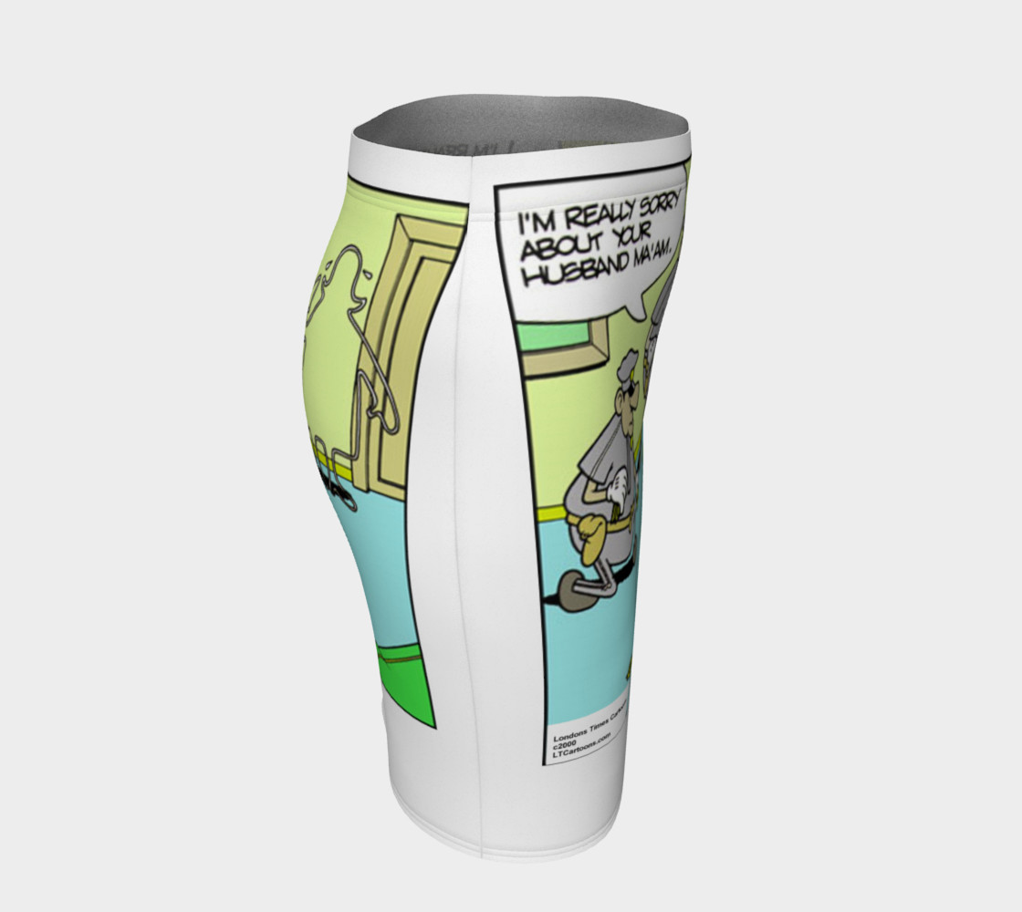 Funny Chalk Police Fitted Skirt preview #3