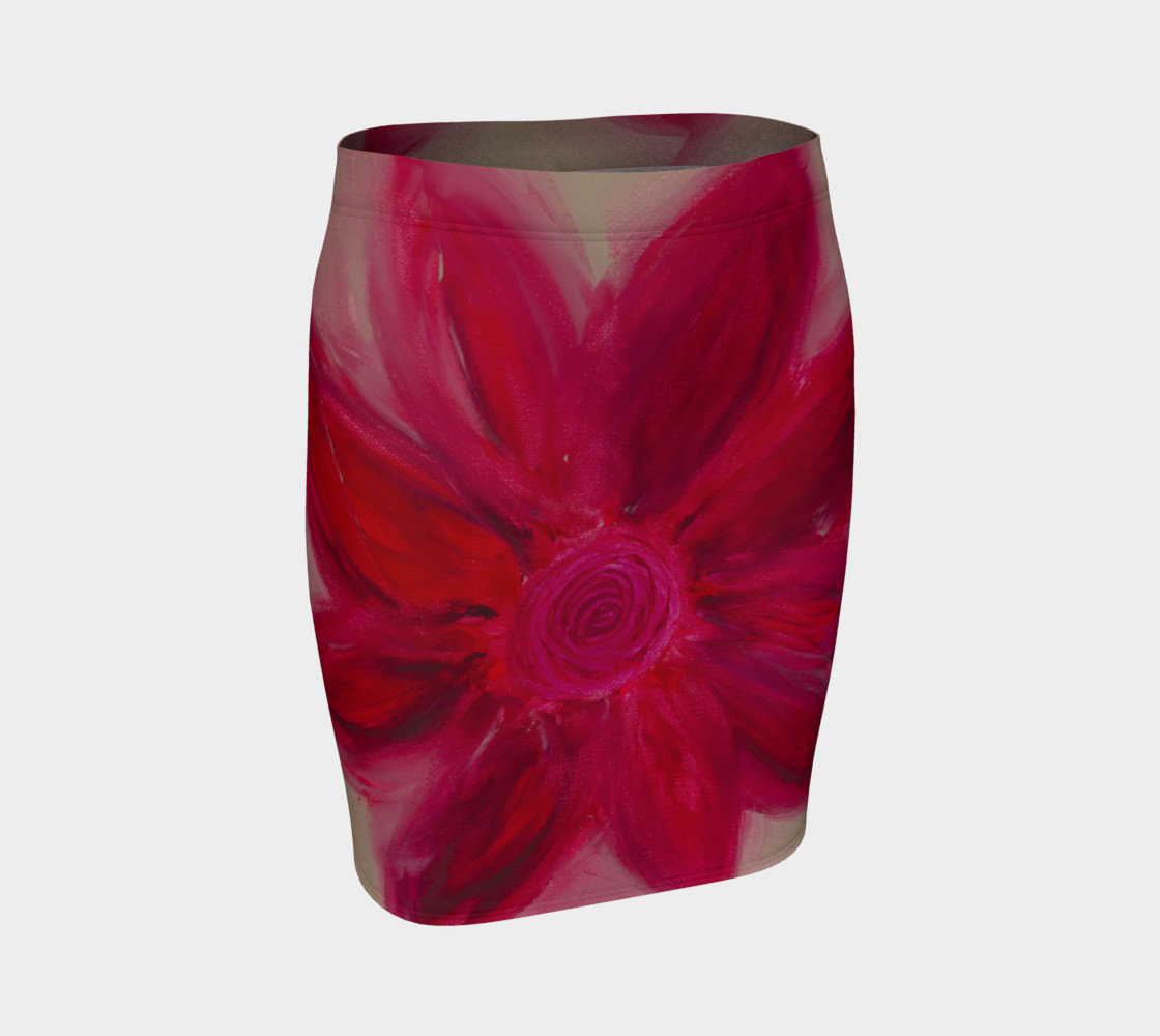 BLOOM Fitted Skirt 3D preview