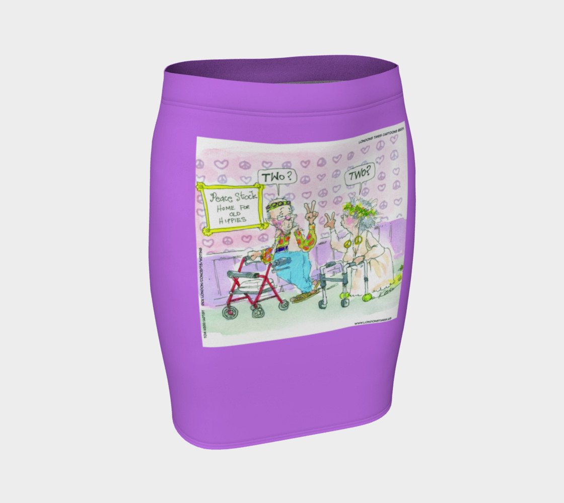 Old Hippies Home Fitted Skirt by Rick London preview #1