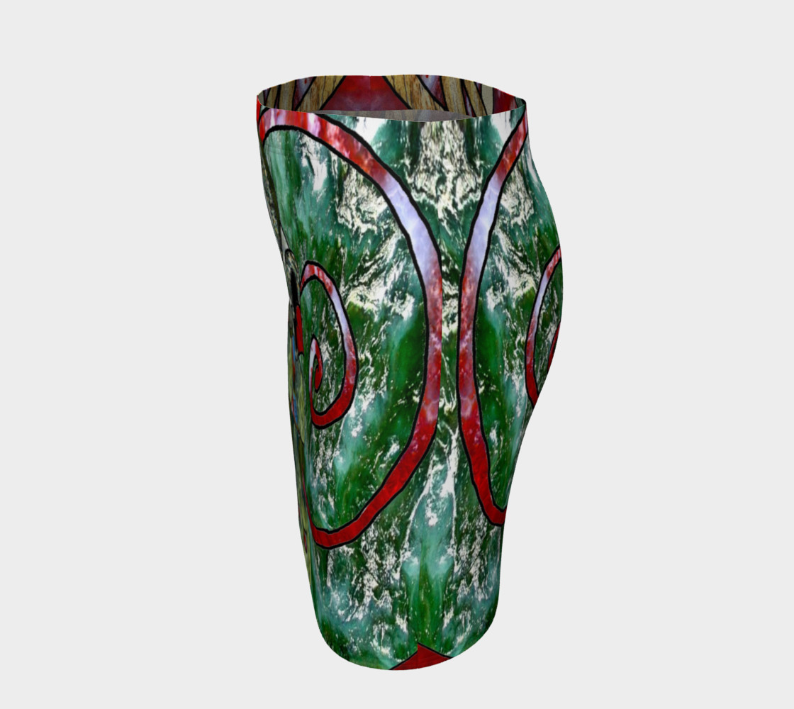 New Zealand Tiki Art Print Fitted Skirt preview #2