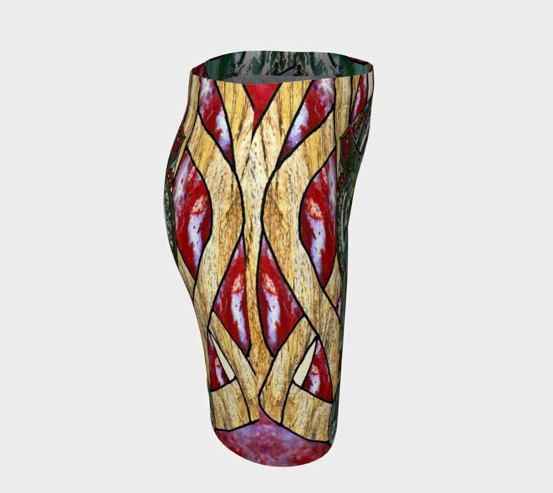 New Zealand Tiki Art Print Fitted Skirt preview #3