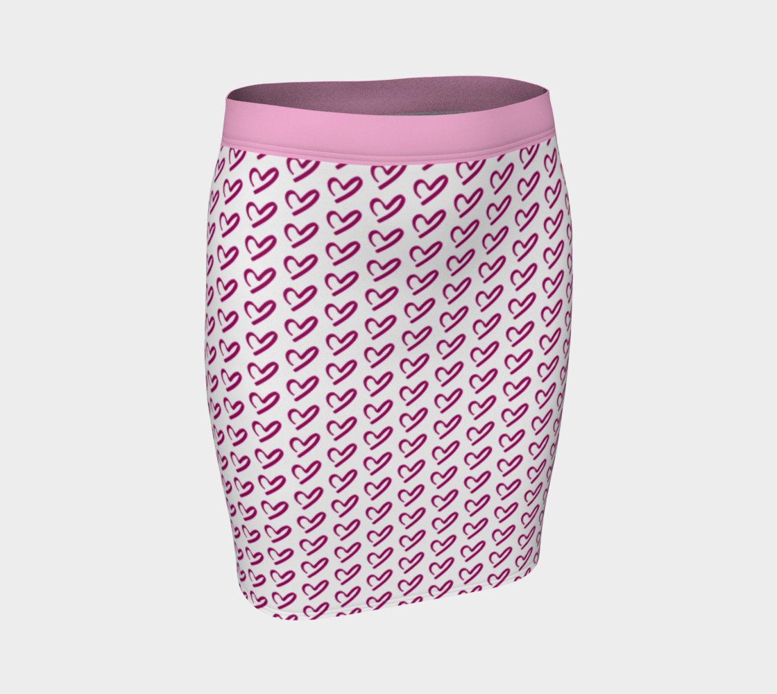 Aperçu 3D de Falling For You Fitted Skirt