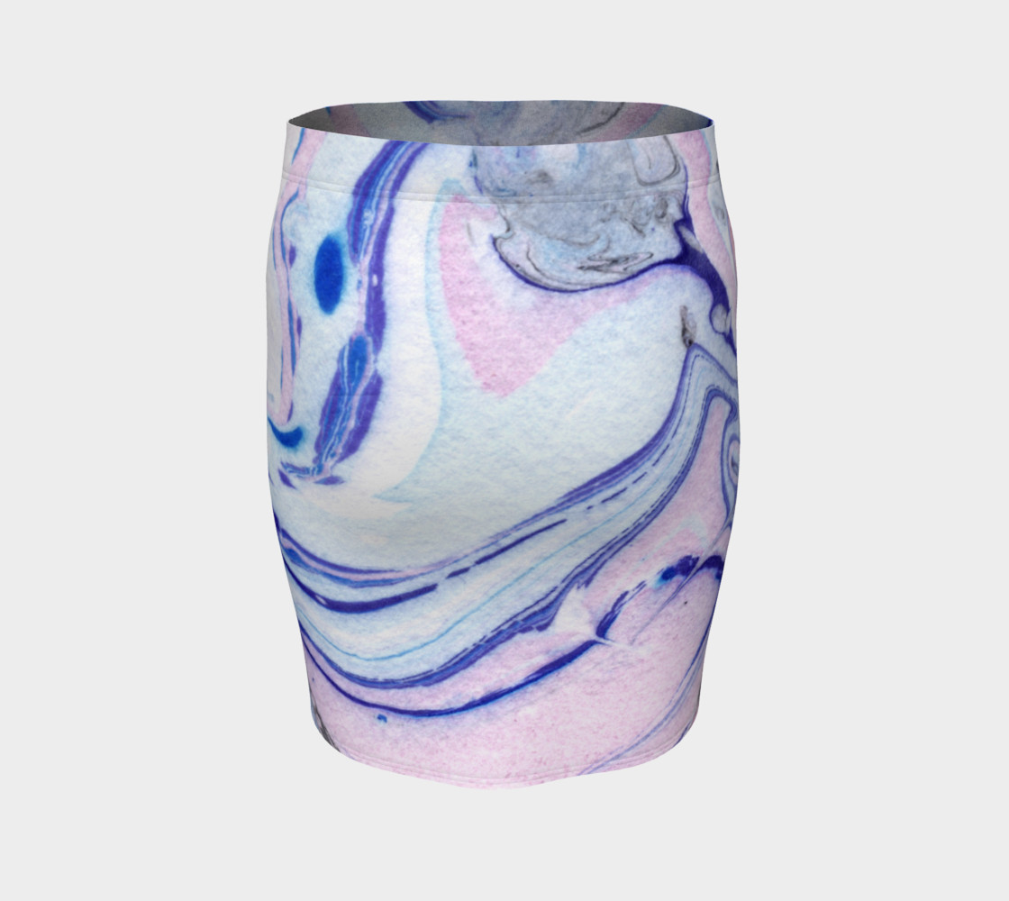 Pink Marble Abstract Pattern - Pencil Skirt preview #4