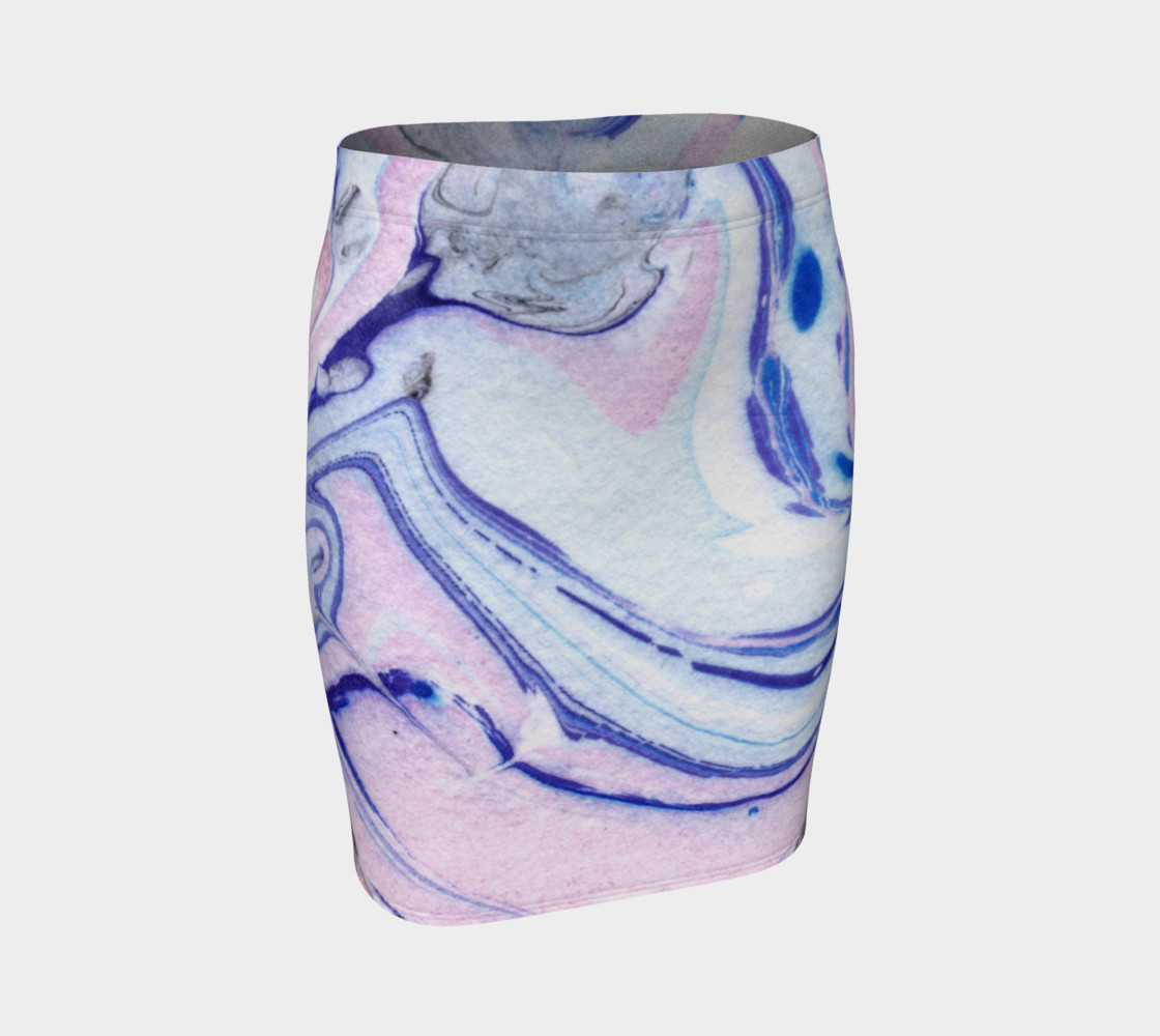 Pink Marble Abstract Pattern - Pencil Skirt preview #1