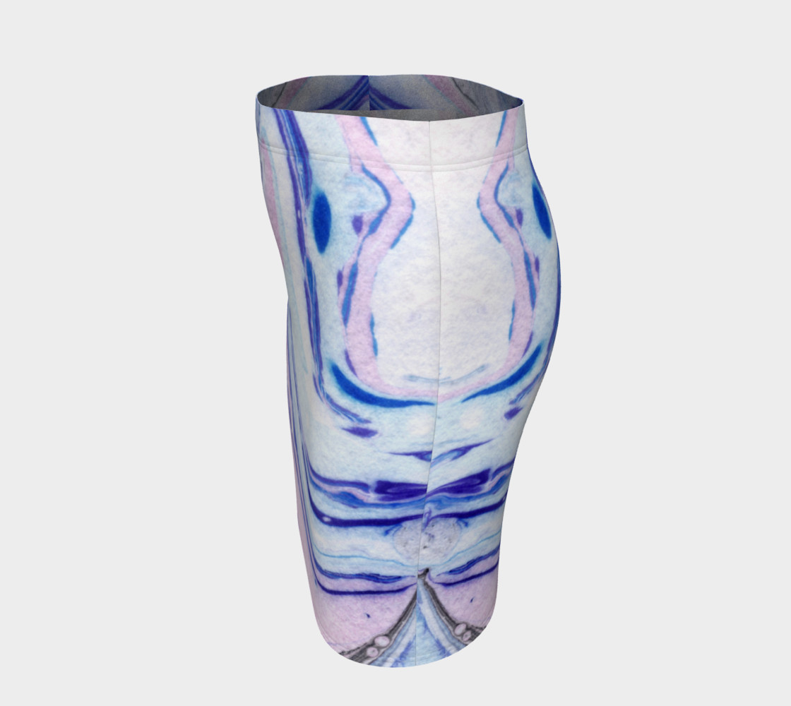 Pink Marble Abstract Pattern - Pencil Skirt preview #2