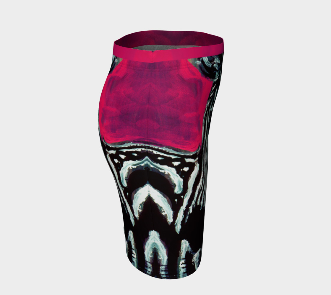 Abrica-Zebra / Zebra Head Striped Fitted Skirt preview #3