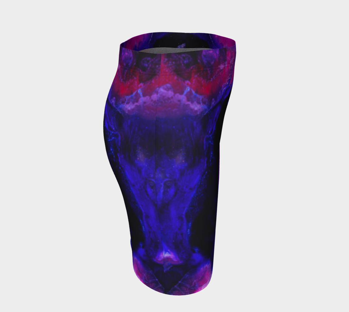 Pink Indigo Abstract Swirl Pattern - Pencil Skirt preview #3