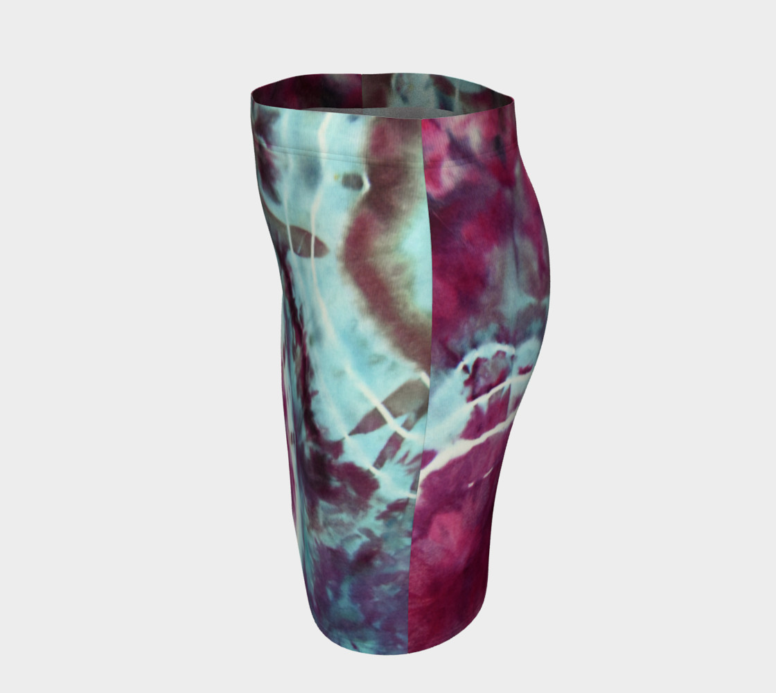 Pink Circles Fitted Skirt preview #2