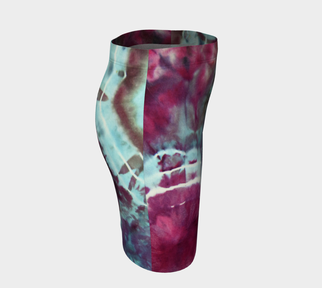 Pink Circles Fitted Skirt preview #3