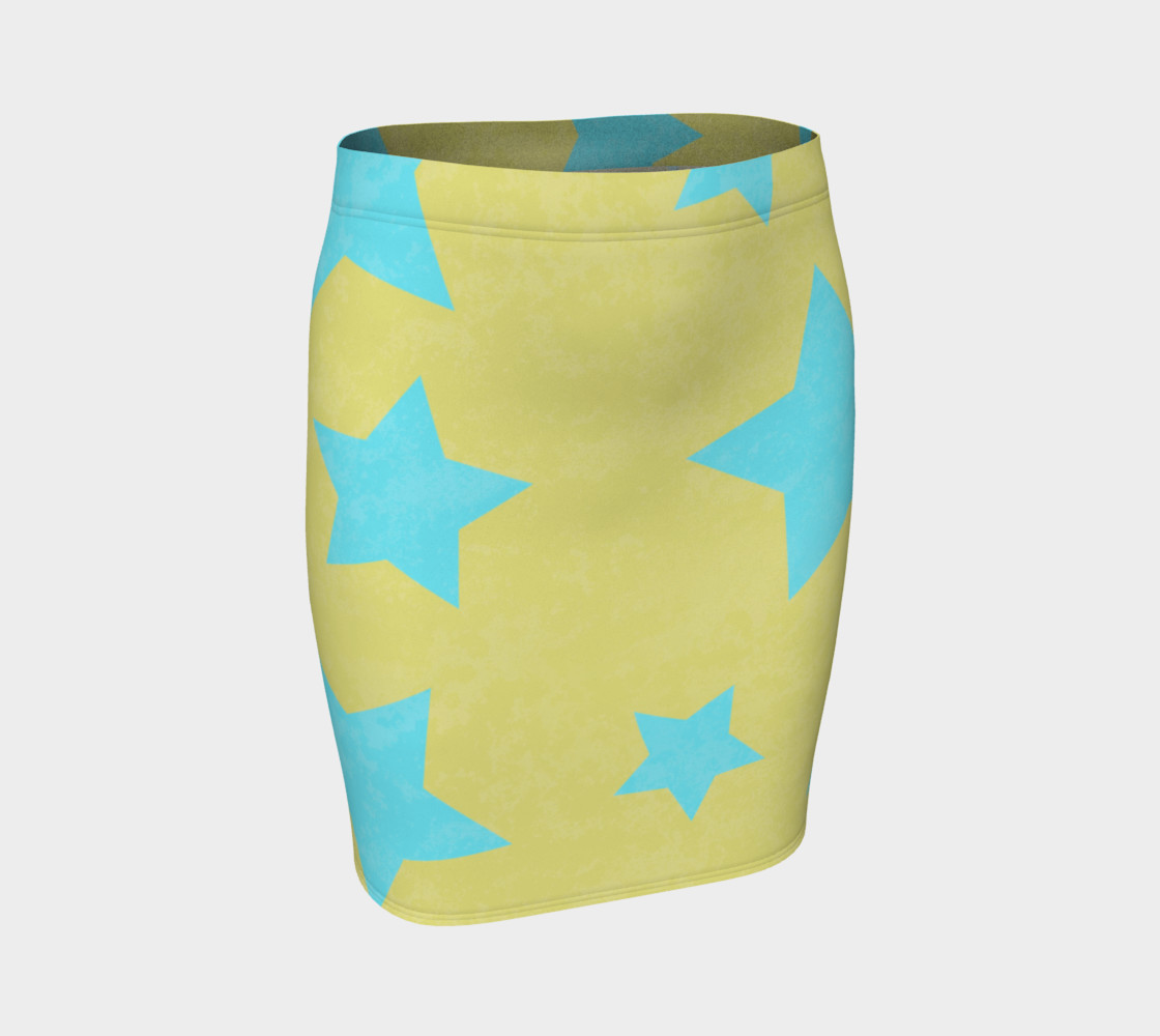 Yellow and Aqua Stars preview #1