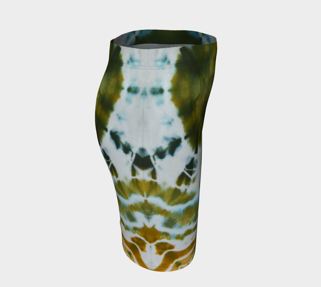Green Geode Fitted Skirt preview #3