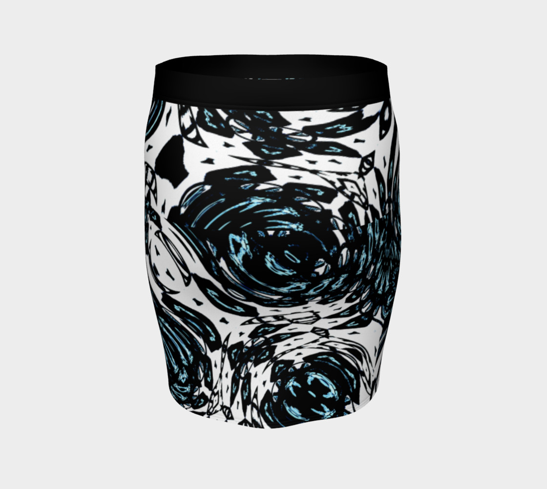Chamber Jazz Rose Fitted Skirt preview #4